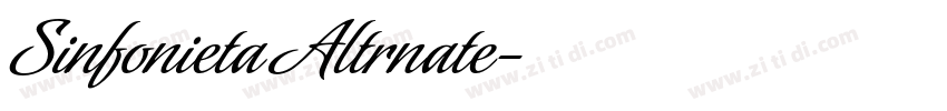 Sinfonieta Altrnate字体转换